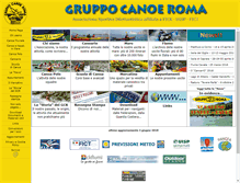 Tablet Screenshot of gruppocanoeroma.it